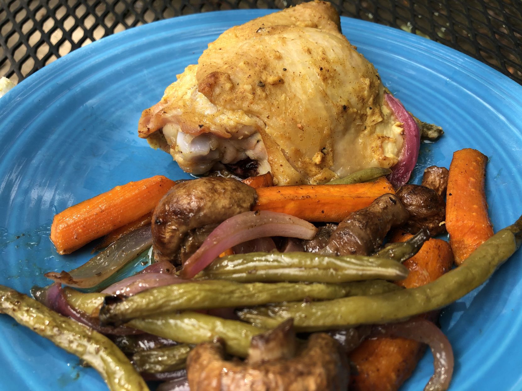 Sheet Pan Dijon Chicken with Balsamic Vegetables
